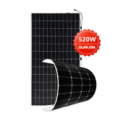 Flessibile 430W 520W Mono RV pannelli solari per il campeggio in barca Sunman Cella dimensione 166mmx166mm