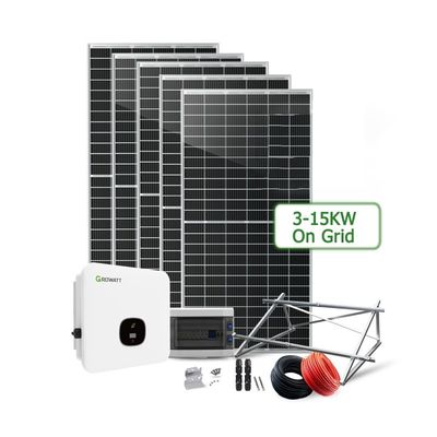 Sistema di energia a pannelli solari da 8 kW con tensione di uscita 110V-240V