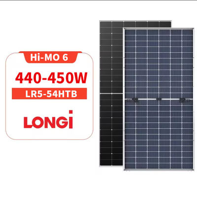 Longi Hi-MO 6X LR5-54HTB 440-450M pannello solare nero completo 440W 445W 450W per il tetto di casa