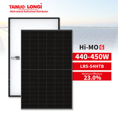 Longi Solar LR5-54HTB pannello fotovoltaico full black 450W per soluzioni di energia solare residenziale