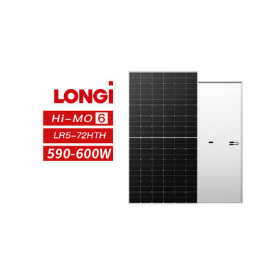 Longi Solar Hi-MO 6 590W 595W 600W pannelli solari a telaio nero per la tecnologia solare domestica