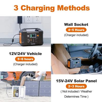Centrale elettrica portatile a batteria di litio ricaricabile a energia solare da 500 W con controller MPPT
