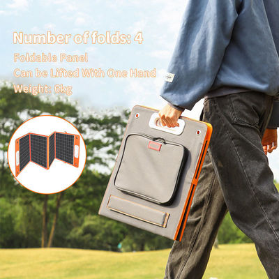 pannello solare monocristallino pieghevole 100W per MOQ basso personalizzare peso leggero QC3.0 PD45W
