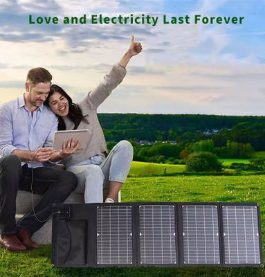 pannello solare monocristallino pieghevole 100W per MOQ basso personalizzare peso leggero QC3.0 PD45W