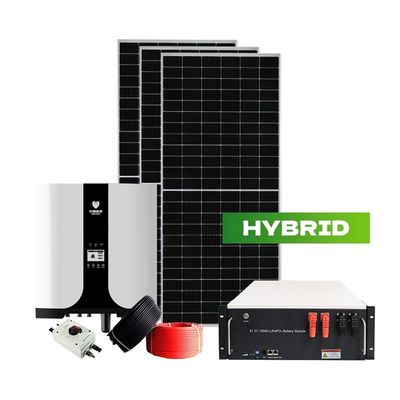 Sistema solare ibrido da 10 kW a 12 kW con progetto di progettazione pre-vendita e inverter a tre fasi