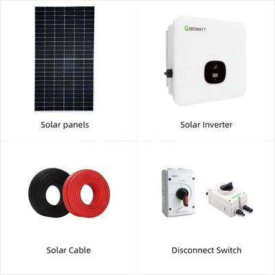 Sistema di energia solare da 30 kW su rete Sistema solare per l'intera casa