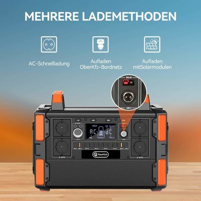 FlashFish 1000w Lifepo4 Lithium Iron Phosphate Battery Power Station con pannello solare