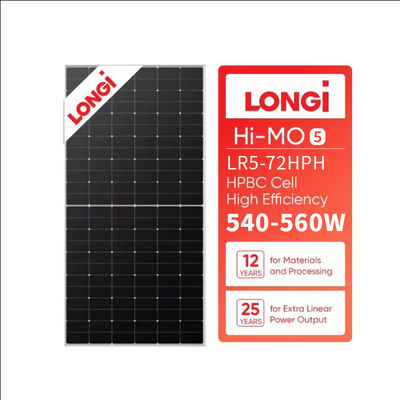 LR5-72HPH 535M 535w 540w 550w Mezzo modulo solare fotovoltaico monocellulare con tolleranza di potenza 0-3%