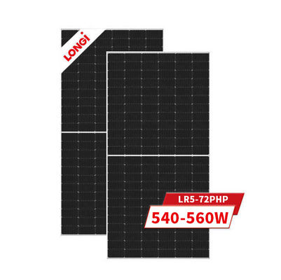 Tolleranza di potenza 0-3% pannelli solari argentei mono 550 Watt 560 Watt per la soluzione solare