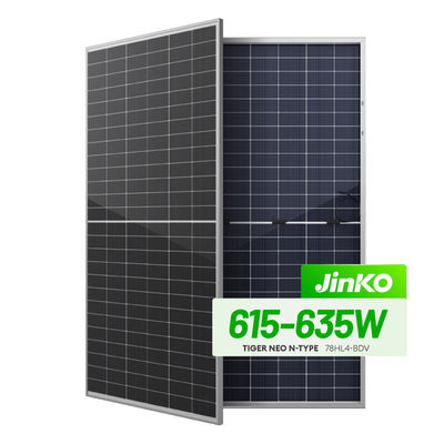 630w Jinko Solar Tiger Neo N-Type MBB 16BB TOPCON 78 Mezza cella Mono pannelli solari