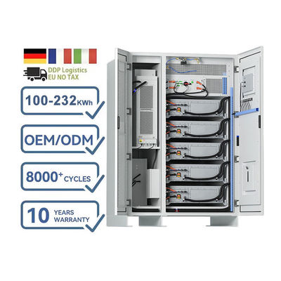 100 KVA su connessione alla rete Contenitore di stoccaggio dell'energia industriale e commerciale 232 kWh