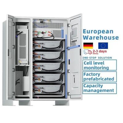 Più di 10 anni di vita del sistema di progettazione Sistema di accumulo di energia solare ad alta tensione 200KWH
