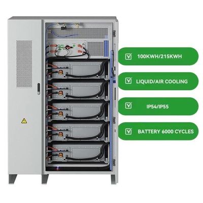 Più di 10 anni di vita del sistema di progettazione Sistema di accumulo di energia solare ad alta tensione 200KWH