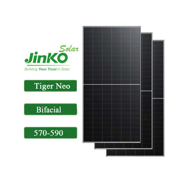 570W-590W Jinko Tiger Neo Bifacial Dual Class N-Type 72HL4-BDV Modulo fotovoltaico per pannelli solari