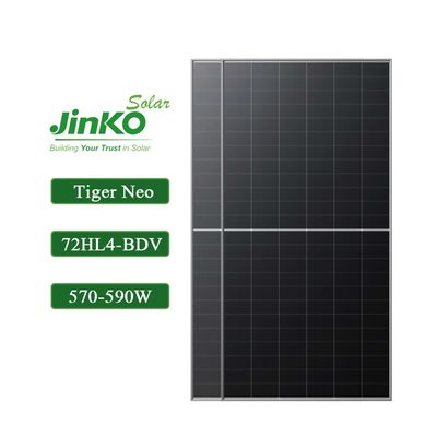 570W-590W Jinko Tiger Neo Bifacial Dual Class N-Type 72HL4-BDV Modulo fotovoltaico per pannelli solari