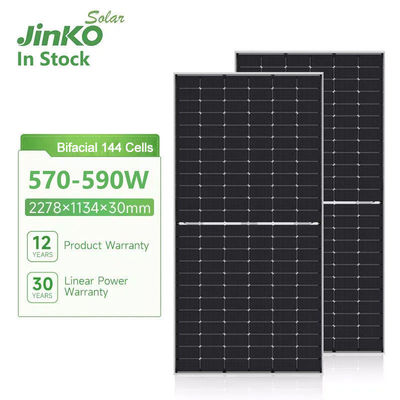 Jinko JKM570-590N-72HL4-V -F7-EN pannello solare mono-faciale per celle da 30 e 182 mmx182 mm