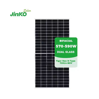 Jinko Solar Tiger Neo pannelli fotovoltaici di tipo N 590W 585W 580W 575W 570W per il sistema solare on-grid