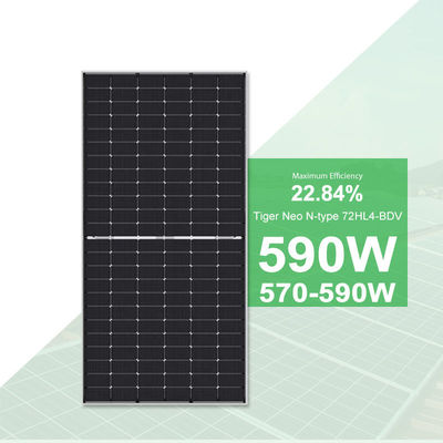 Jinko Tiger Neo 570W-590W pannello solare mono-faciale adatto a varie applicazioni