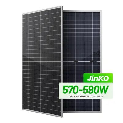 N-Type Mono Solar Panel Jinko 550w 555w Tiger Neo 72HL con casella di giunzione IP68