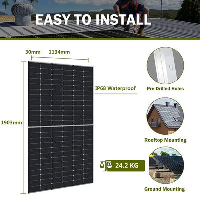 Jinko Solar 565-585W Tiger Neo Moduli fotovoltaici di tipo N con 144 celle e tolleranza di potenza