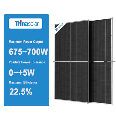 Pannello solare a modulo monocristallino Trina per applicazioni bifaciali 575W 580W 590W 595W