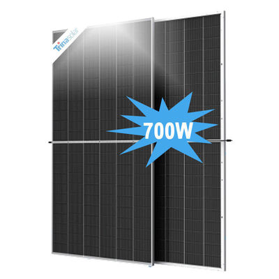 650W Trina Bifacial i-TOPCon pannello solare a doppio vetro di tipo N di grado A 182mm Half Cut Cell