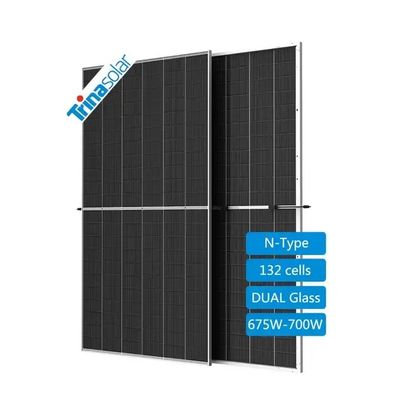 Materiale di incapsulamento POE/EVA 675W 685W 695W 700W Pannelli fotovoltaici Trina per impianti solari