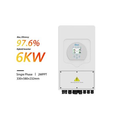 5kw monofase 2MPPT inverter solare ibrido SUN-5K-SG03LP1-EU con efficienza ≥ 99,9%
