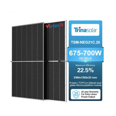 690W Vertex N 670W Pv Modul Solarpanel 675W 680W 685W 690W 700Watt Plus bifaciale tsm-neg21c.20