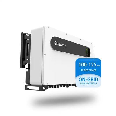 10 MPP Tracker On Grid Inverter Growatt MAX 100-125KTL3-X LV 180V-1000V Voltaggio di ingresso
