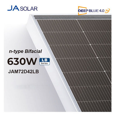 Pannello solare ad alta potenza da 620W con casella di giunzione IP68 e vetro di ferro temperato da 2,0 mm