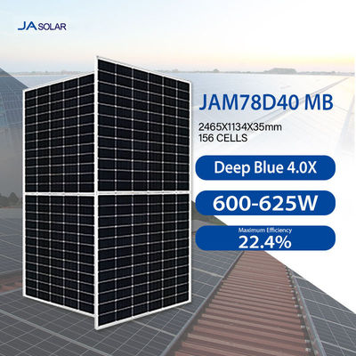 JA Solar JAM78D40 MB Serie PERC Modulo solare a mezza cella 600W 605W 610W 615W 620W 625W