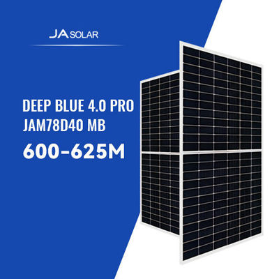 610W JA Mono MBB Mezza cellula tipo N Bifaciale doppio vetro modulo fotovoltaico pannello solare 4mm 2 IEC
