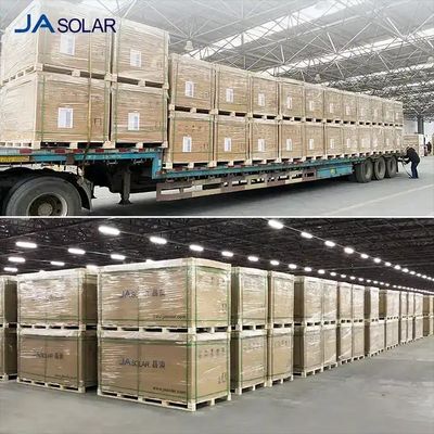 610W JA Mono MBB Mezza cellula tipo N Bifaciale doppio vetro modulo fotovoltaico pannello solare 4mm 2 IEC