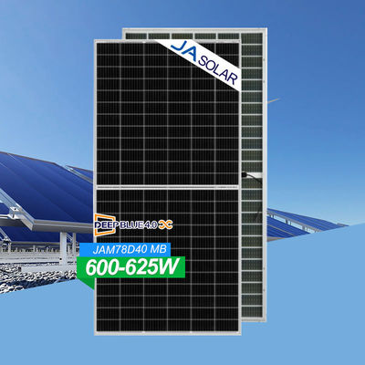 Modulo mono semi-taglio a doppio vetro bifaciale di tipo JA N 615W 620W 625W pannello solare