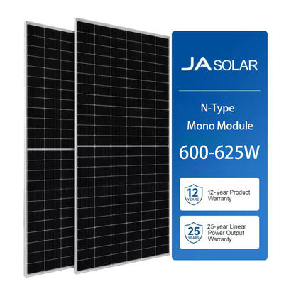 Topcon Bifacial Mono Solar Panel 500W 600W 700W con telaio in lega di alluminio anodizzato