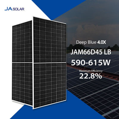 JA pannello solare mono 590W 595W 600W 605W 610W 615W con elevata efficienza di conversione