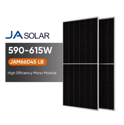 590-615W pannelli solari bifunzionali a metà taglio con vetro anteriore da 2,0 mm e vetro posteriore da 2,0 mm