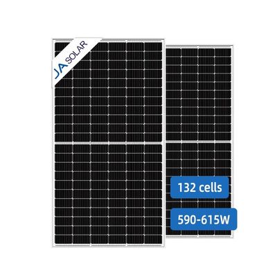 JA pannello solare Qcells 590W 595W 600W 605W 610W 615W tipo N Bifaciale energia a doppio vetro