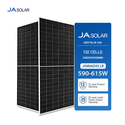 Cornice anodizzata in lega di alluminio JA SOLAR Mezza cella 590W a 615W Modulo solare per la casa 25