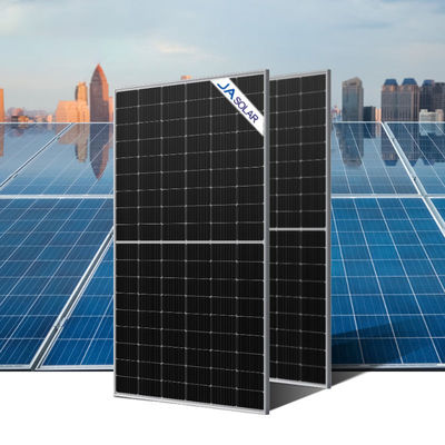 JA SOLAR Efficienza pannello solare bifacciale con tecnologia MBB a doppio vetro e a mezza cella