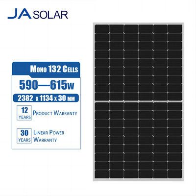 Modulo bifaciale JA SOLAR per vetro frontale/retrovisore 2.0mm/2.0mm Better Half Cell