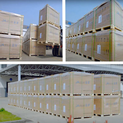 575-600W pannelli solari bifacciali a mezza cella a doppio vetro Ja PV con certificato IEC ISO TUV