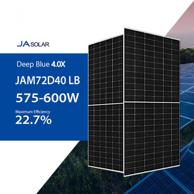 Cornice anodizzata in lega di alluminio 22,5% Efficienza del pannello N Tipo 575w a 600w pannello solare