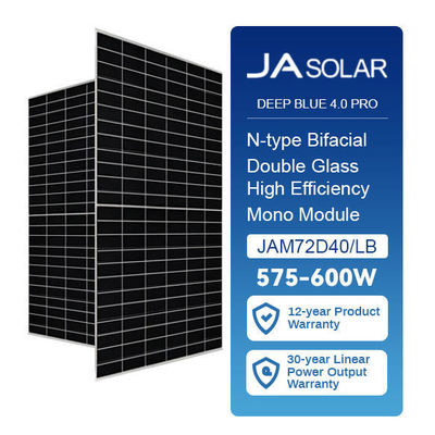 JA pannelli solari 575w 580w 585w 590w 595w 600w con dimensioni del pannello 2333*1134*30mm