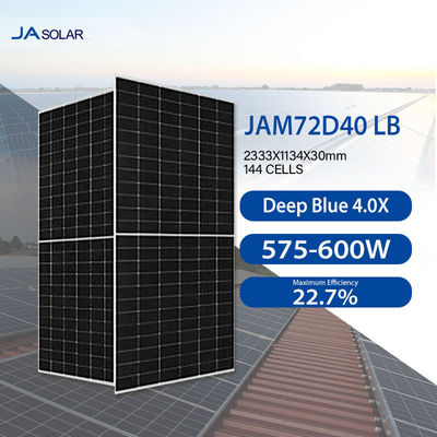 JA Solar Deep Blue 4.0 Modulo mono bifacciale doppia classe tipo N 575-600W JAM72D40 LB