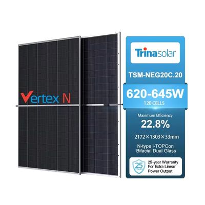 Trina Solar TSM-NEG20C.20 620-645W Modulo solare mono PV bifaciale di tipo N per sistemi fotovoltaici