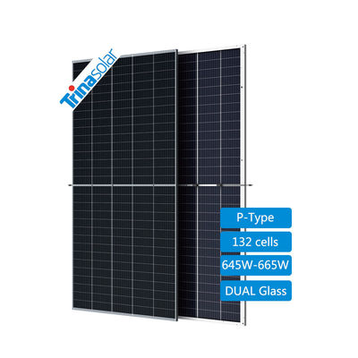 Pannello solare personalizzato Trina 645W 650W 660W con 22,5% e connettore MC4 EVO2/TS4*