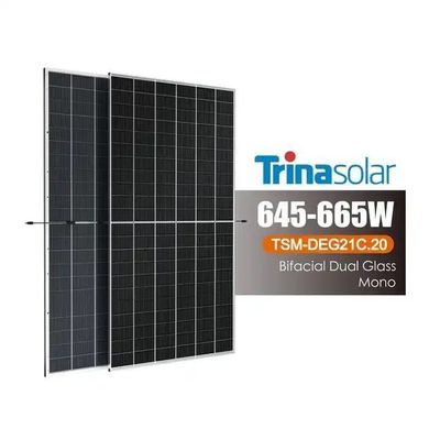 Trina 645 Watt 665w Moduli fotovoltaici 11BB 12BB PERC Tipo Mono pannelli solari per il vostro beneficio