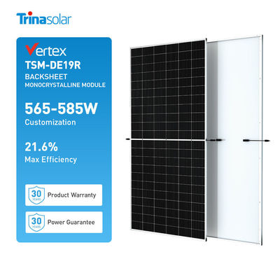 Bifacial Trina Solar 565-585W Monopaneli solari monofacciali per sistema solare domestico / industriale